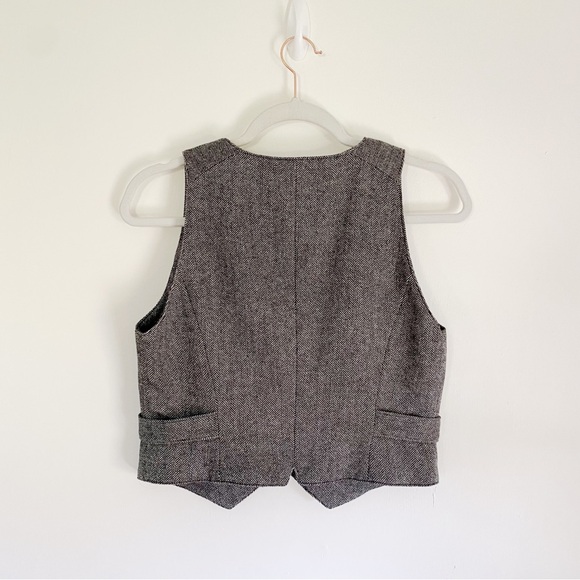 Ann Taylor Loft Wool Herringbone Suit Vest Size 6P - Picture 6 of 8